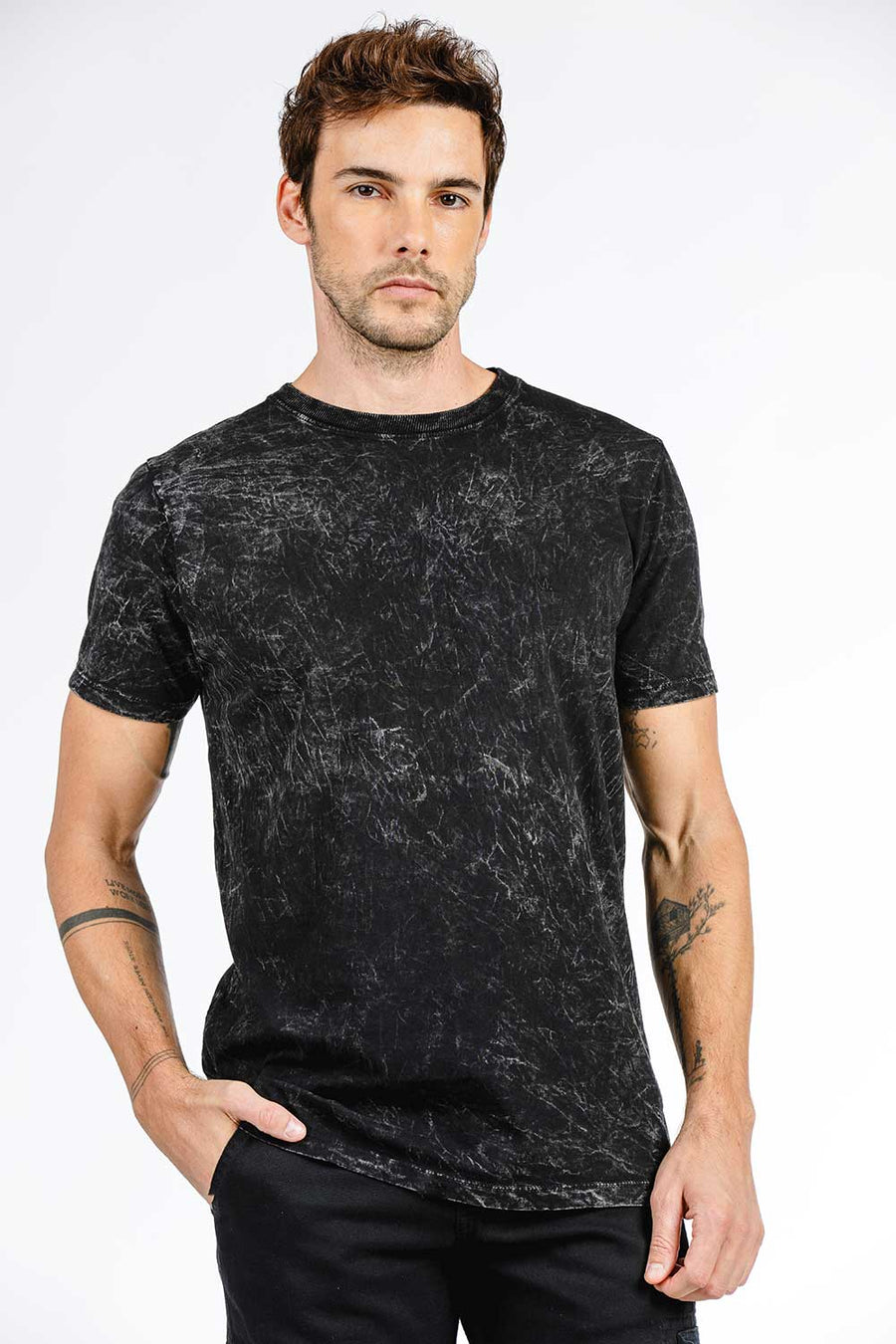 CAMISETA M/C MARMORIZADA