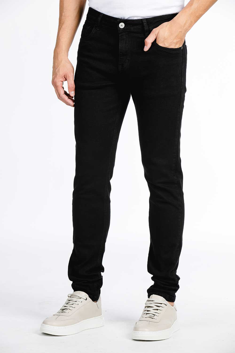 CALÇA JEANS COOL FIT SUPER BLACK DENIN