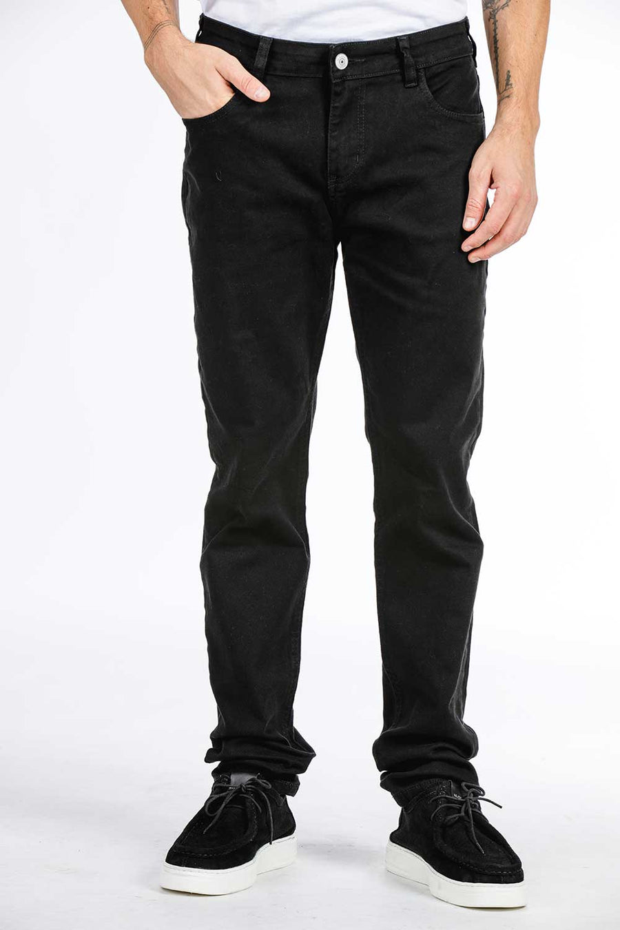 CALÇA SARJA SLIM FIVE POCKETS