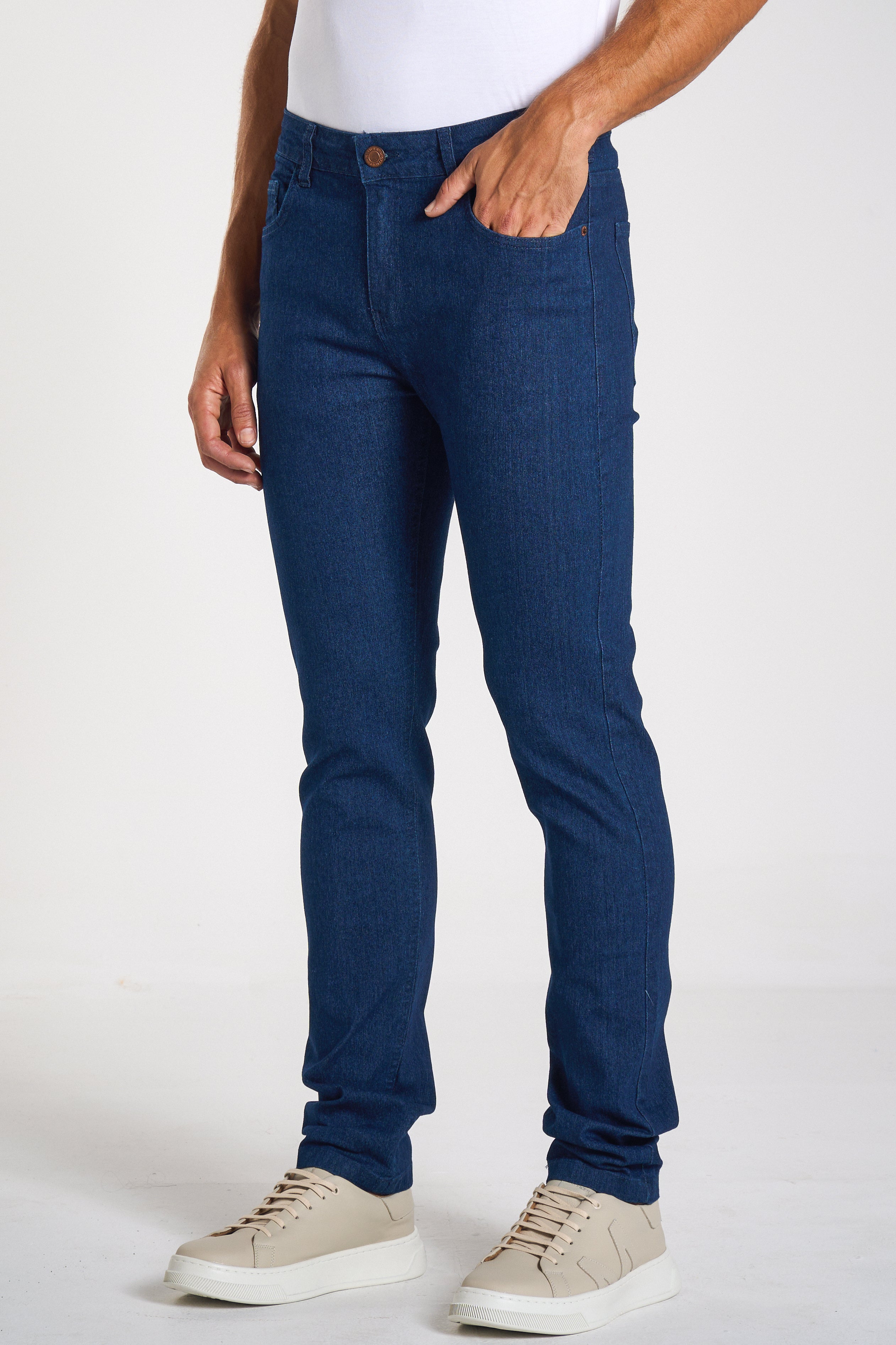 CALÇA JEANS MASC SLIM AMACIADO
