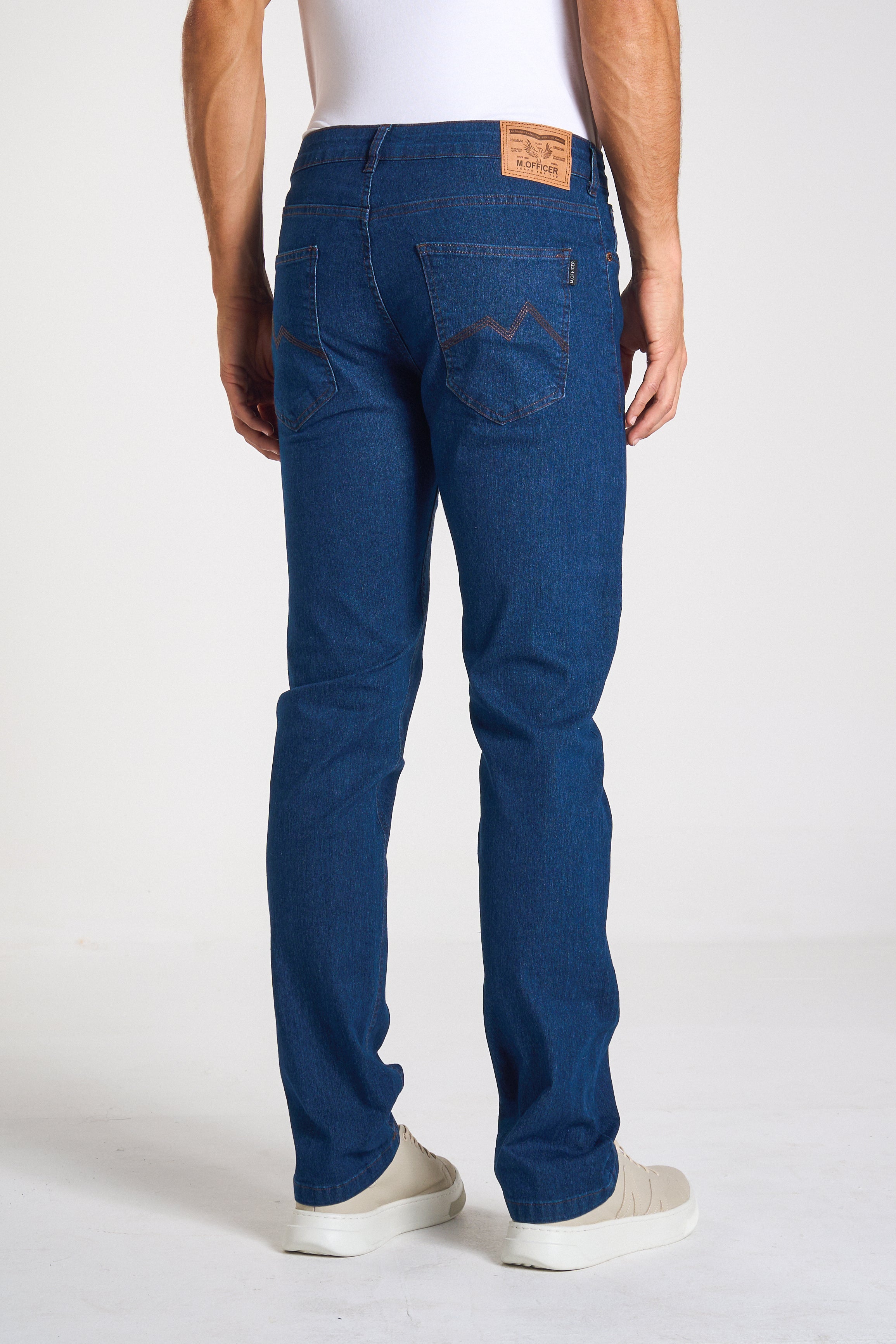 CALÇA JEANS MASC RETA AMACIADO