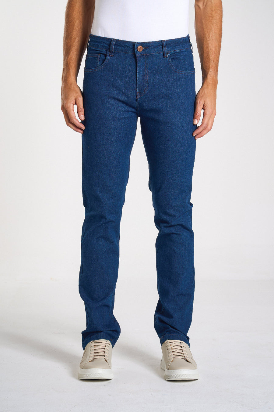 CALÇA JEANS MASC RETA DEEP BLUE