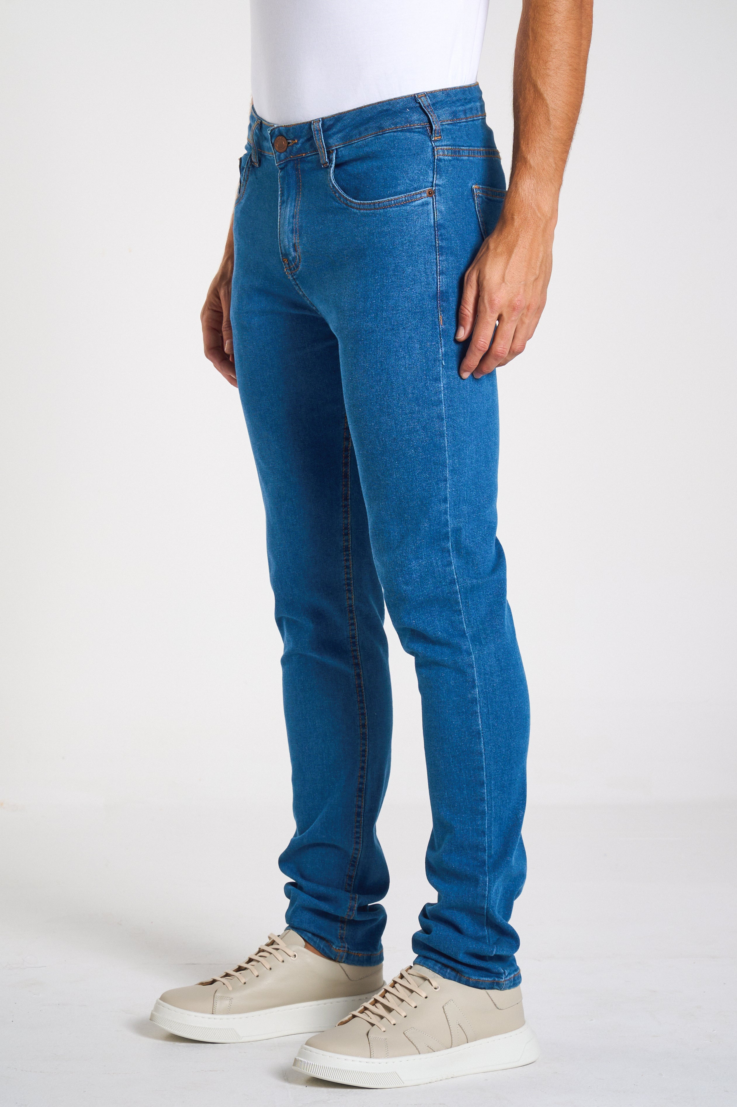 CALCA JEANS SLIM LIGHT BLUE