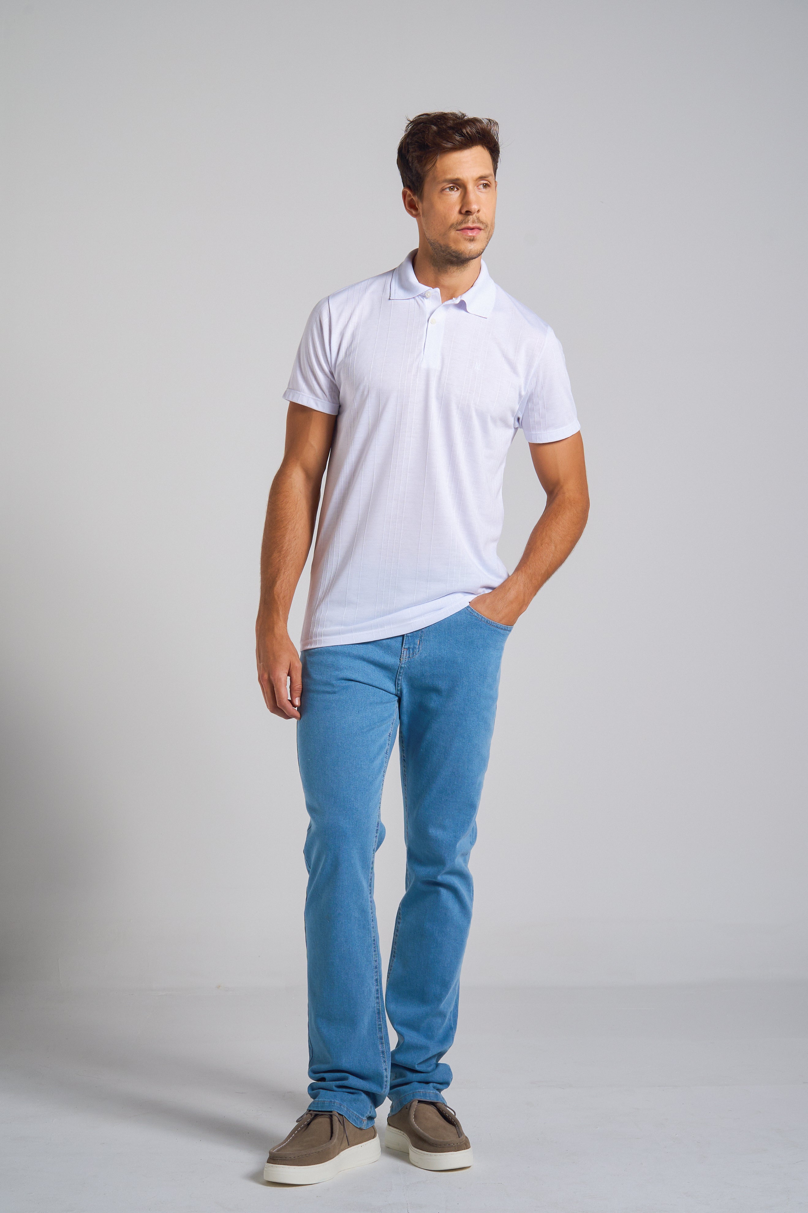 CALÇA JEANS RETA LIGHT BLUE 25