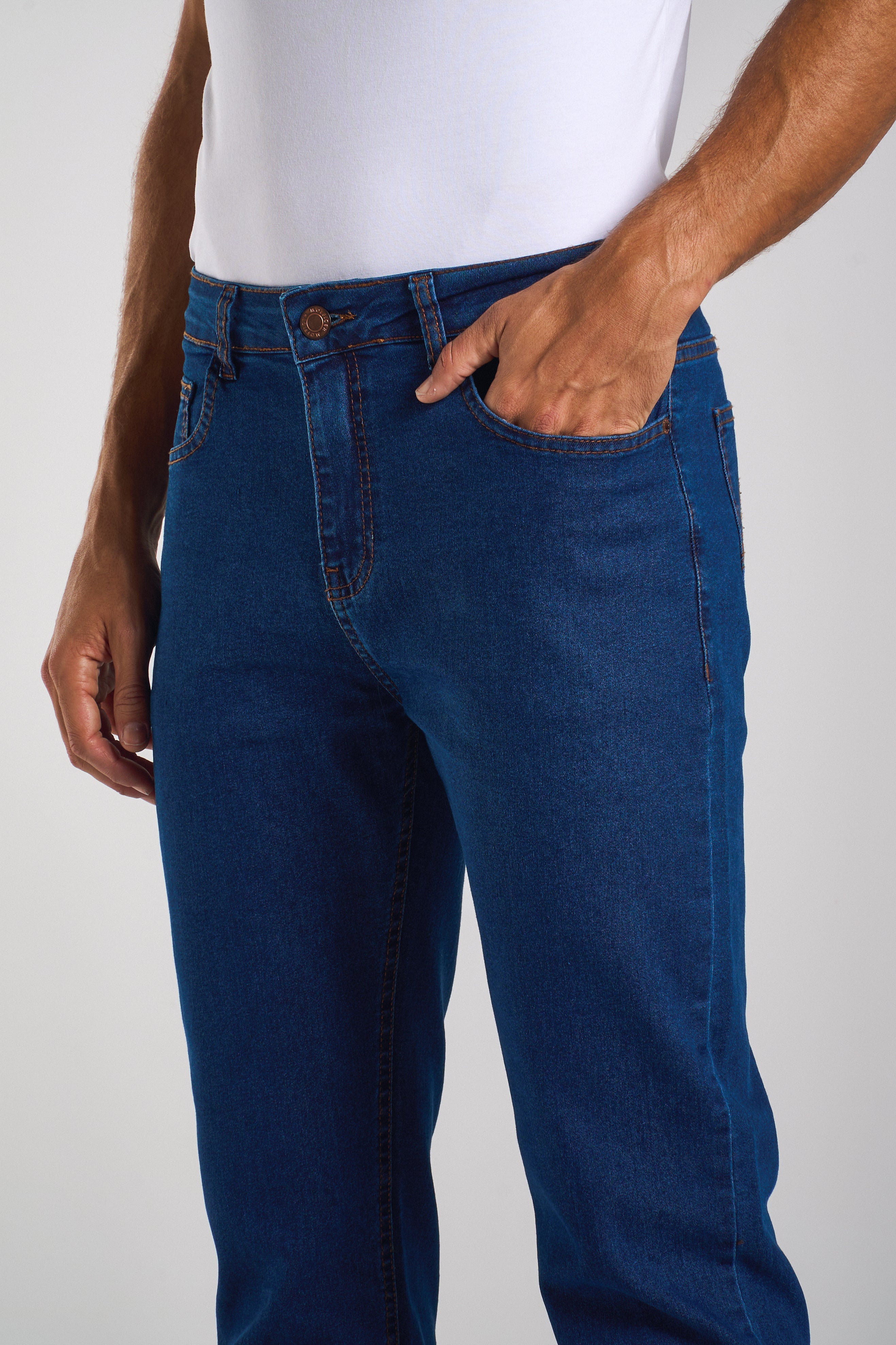 CALÇA JEANS RETA DARK BLUE 25