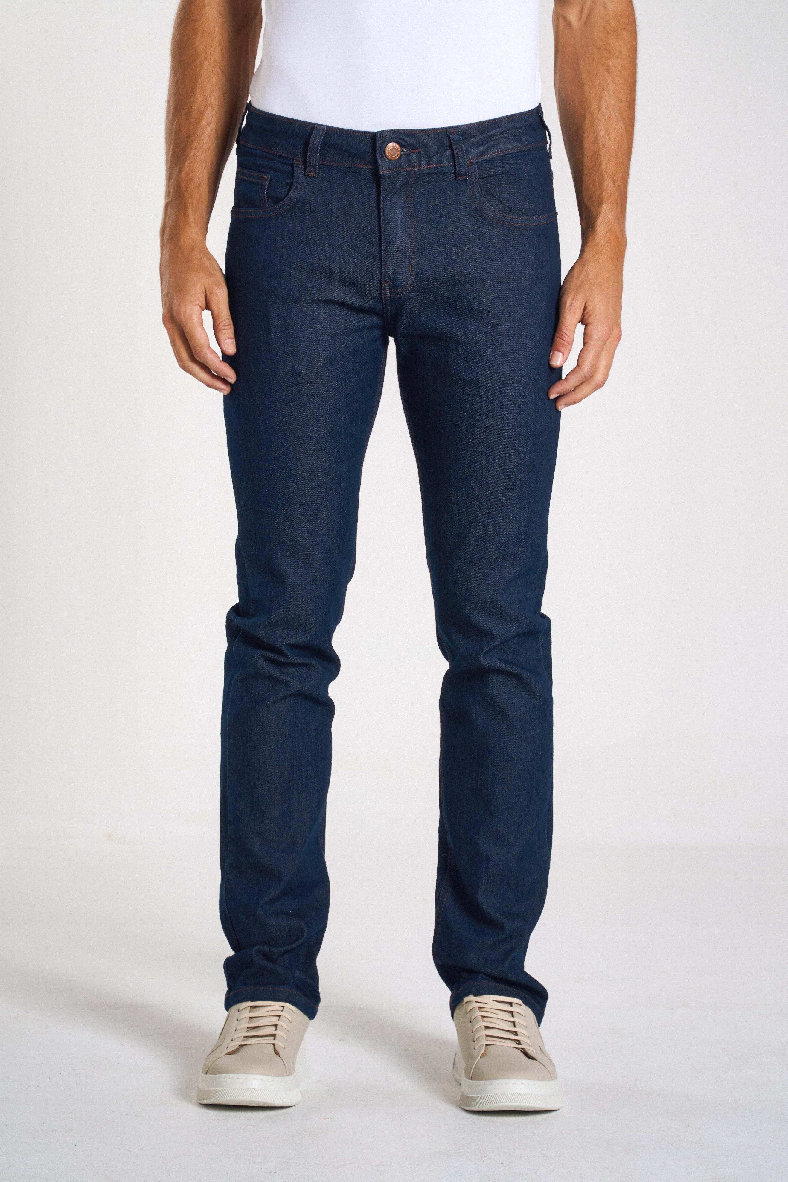 CALÇA JEANS RETA DEEP BLUE 25