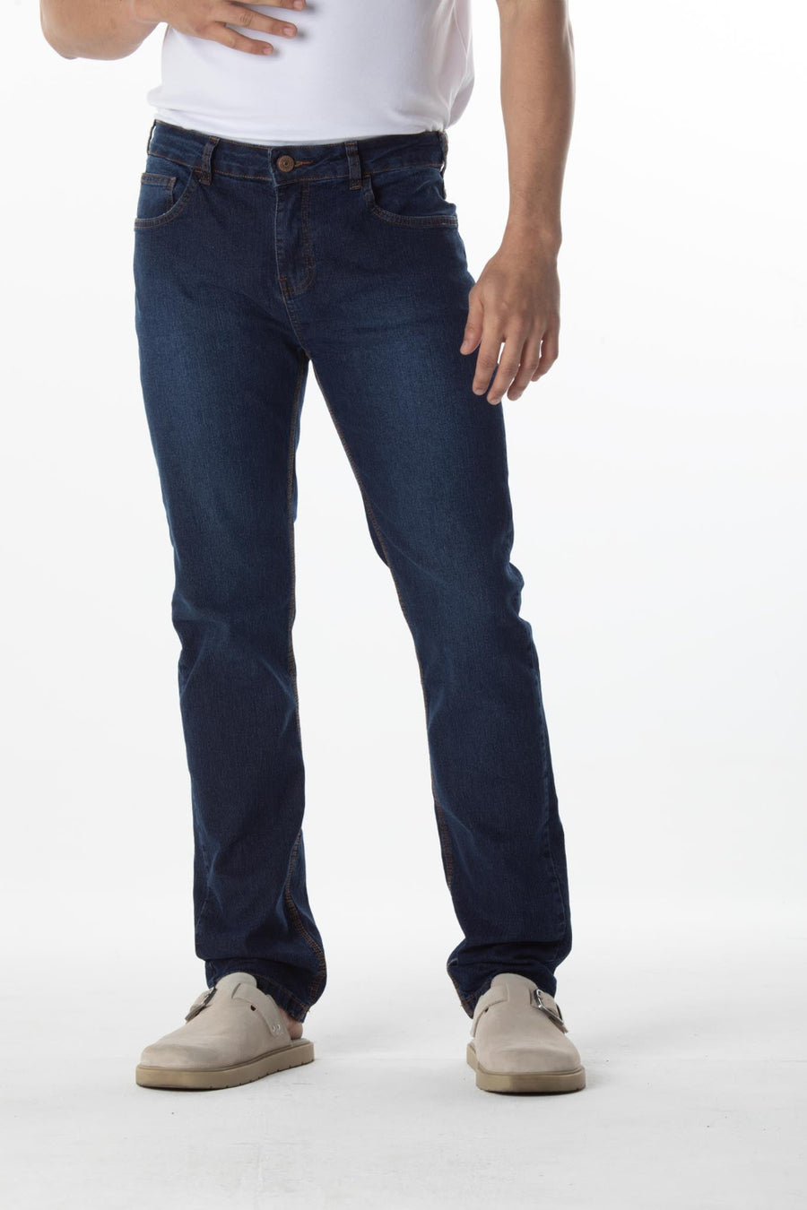 CALÇA JEANS SLIM BLUE WASH 25