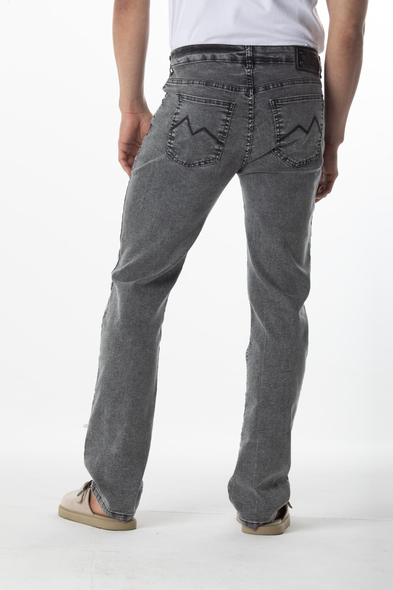 CALÇA JEANS RETA BLACK DENIM