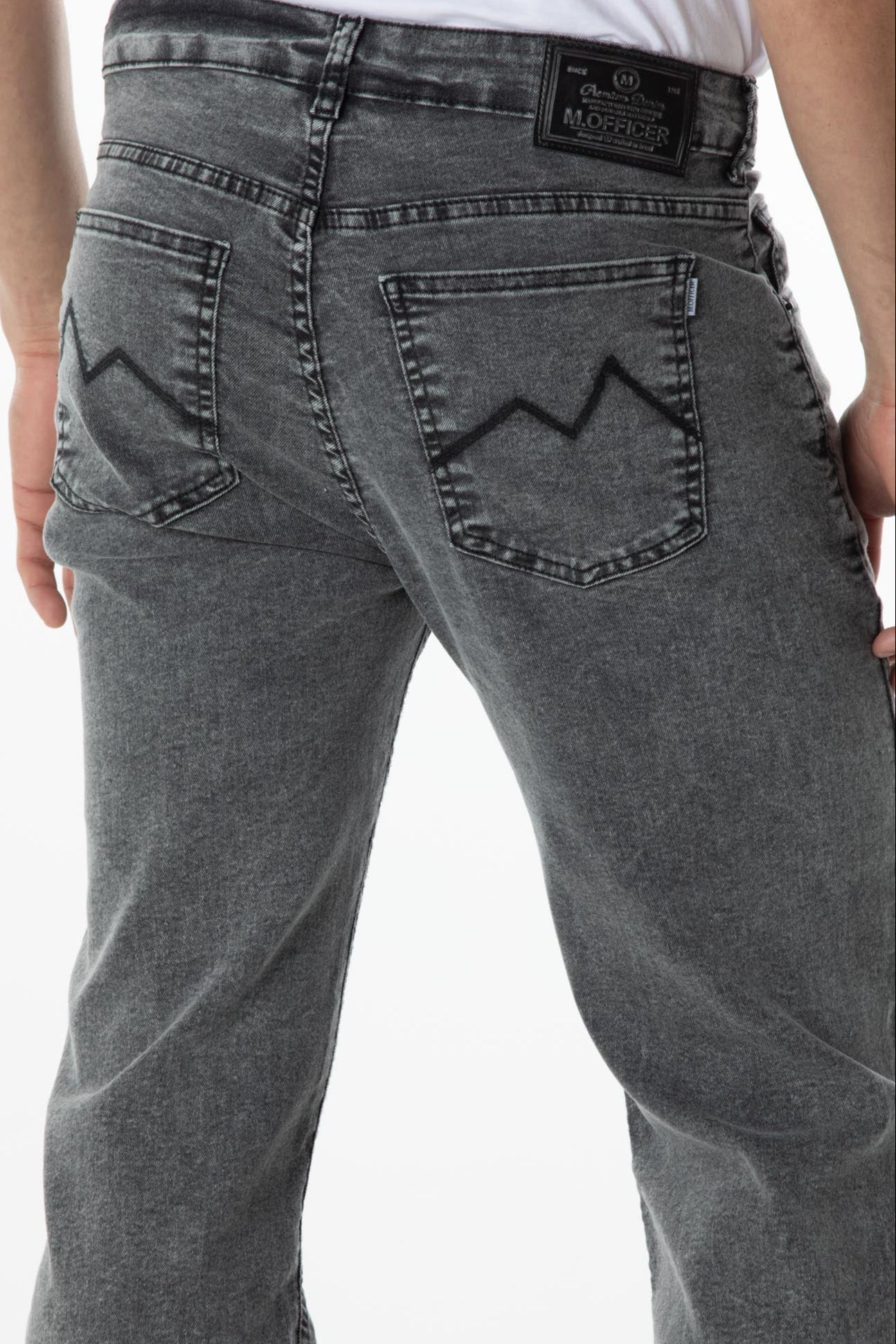 CALÇA JEANS RETA BLACK DENIM