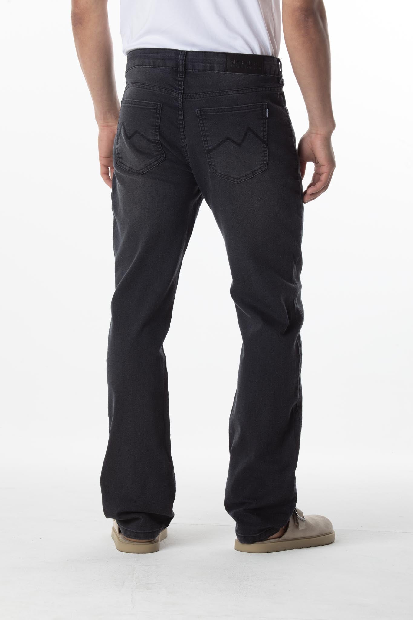 CALÇA JEANS RETA BLACK DENIM