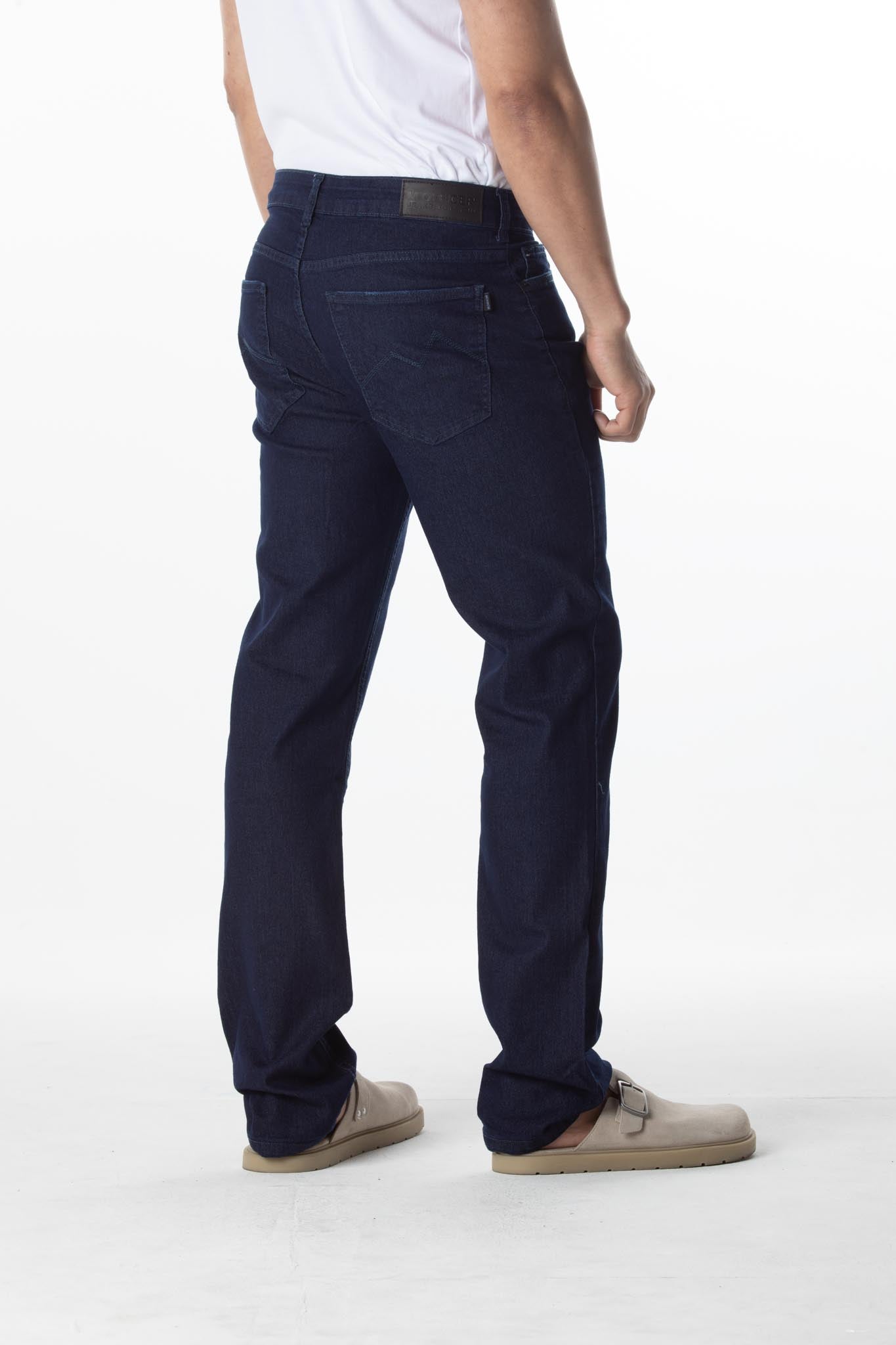 CALÇA JEANS RETA DEEP BLUE
