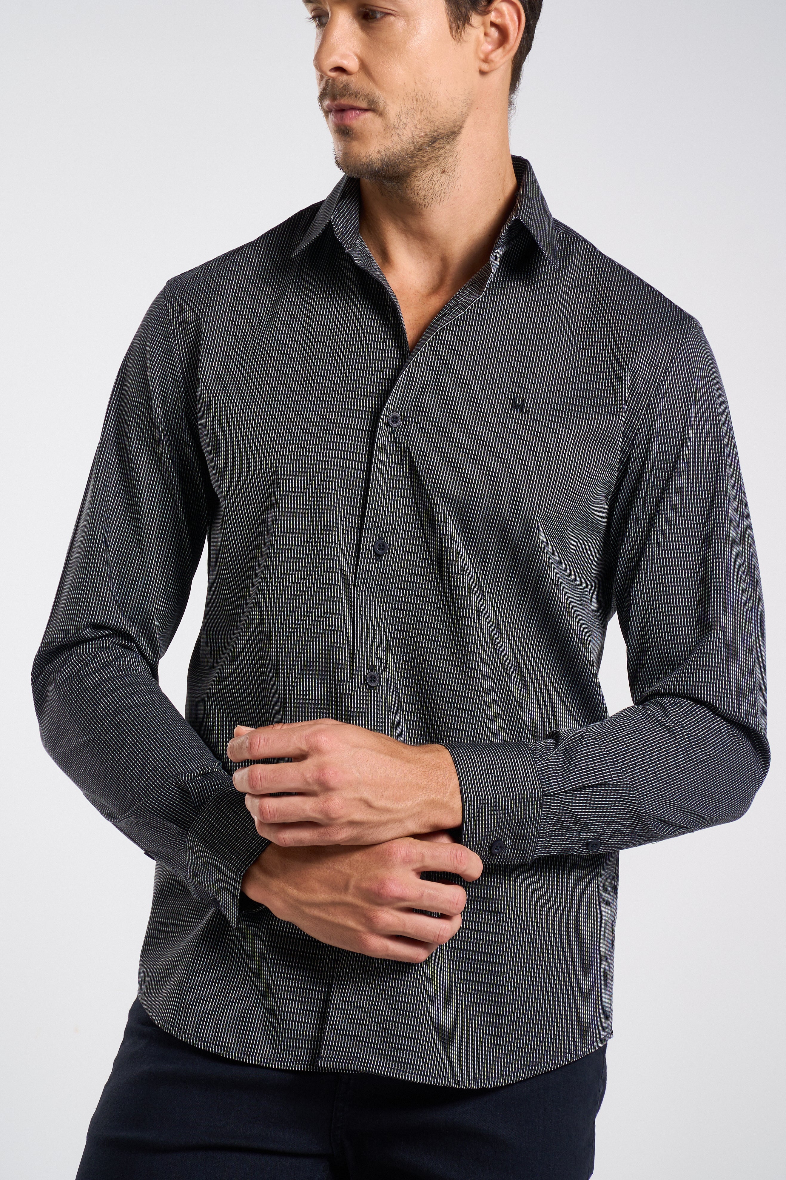 CAMISA COMFORT M/L MAQUINETADA