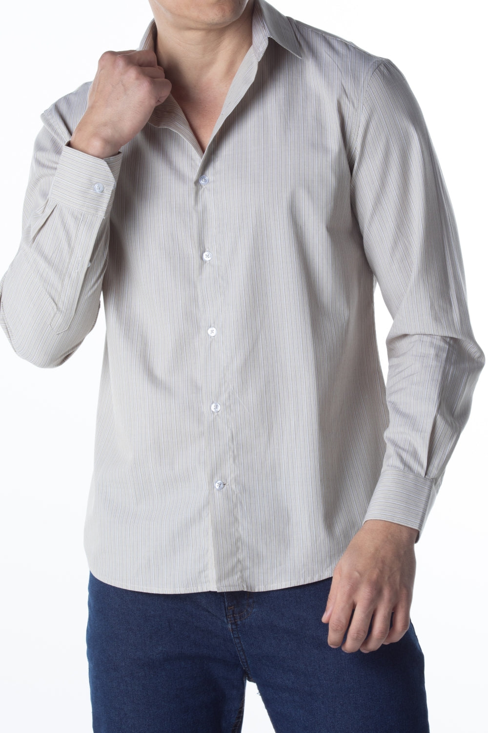 CAMISA COMFORT M/L LISTRADA