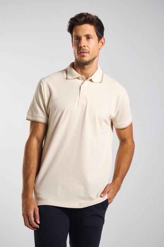 POLO COMFORT PIQUET COM FILETE
