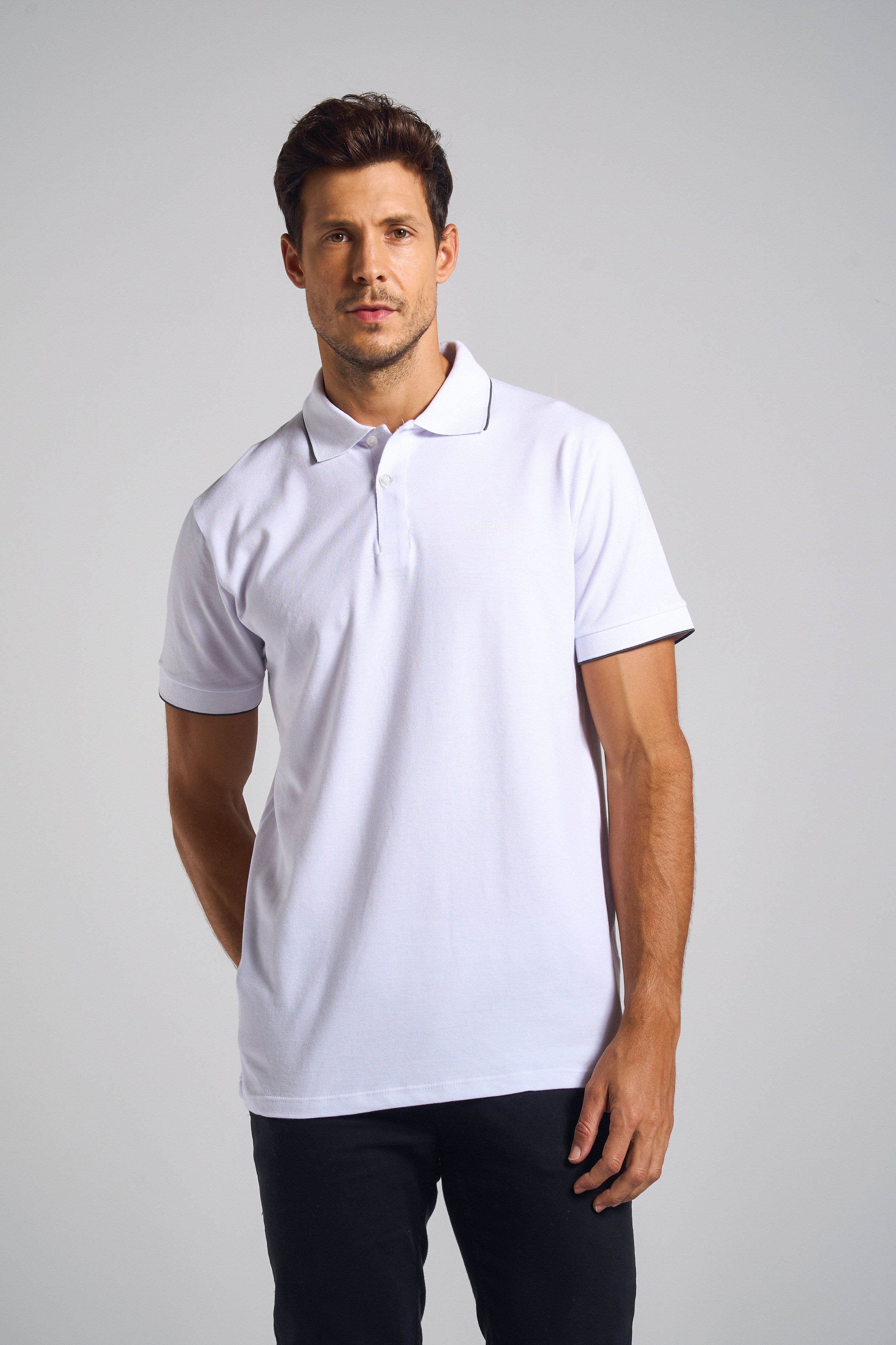 POLO COMFORT PIQUET COM FILETE