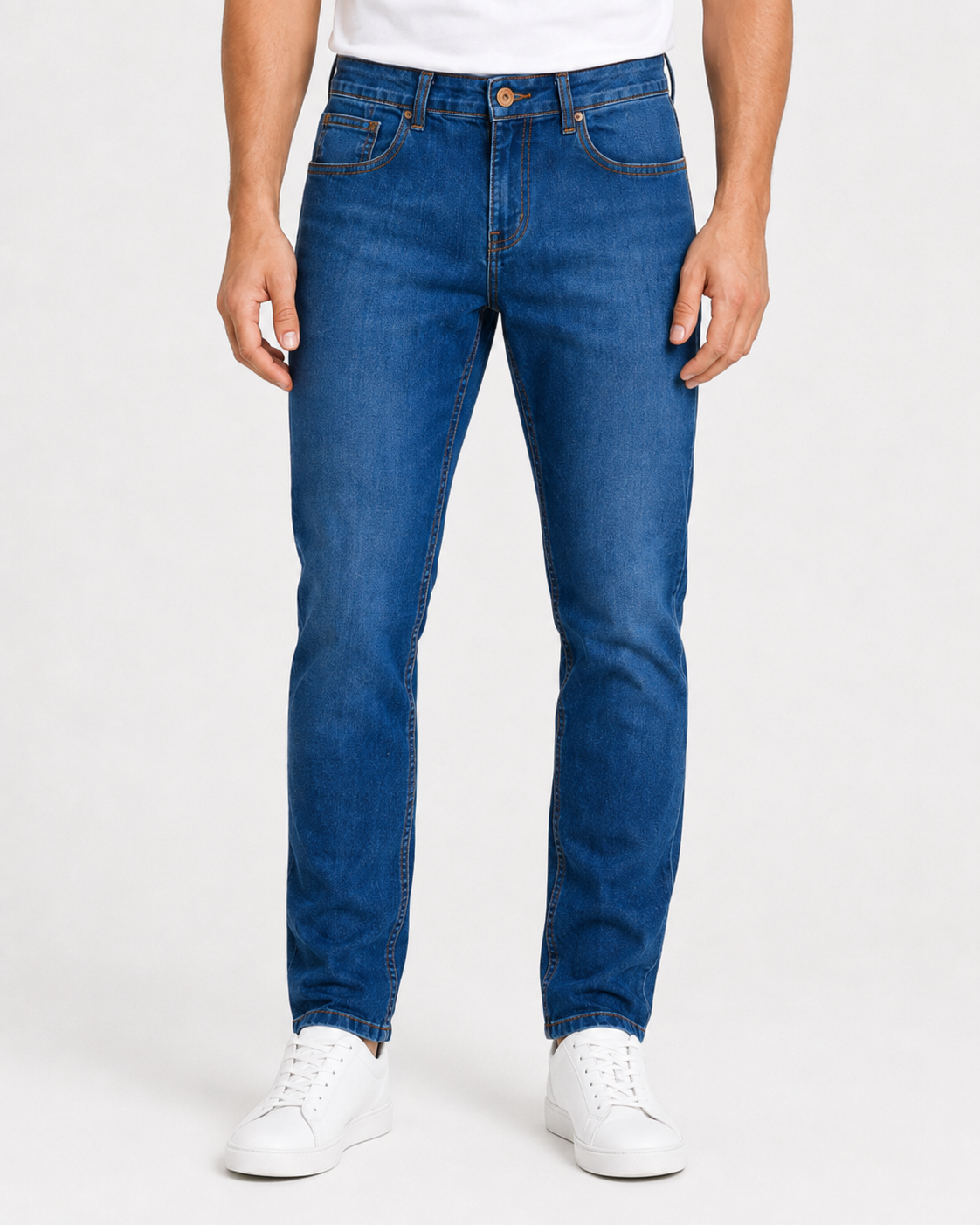 CALÇA JEANS SLIM BLUE WASH