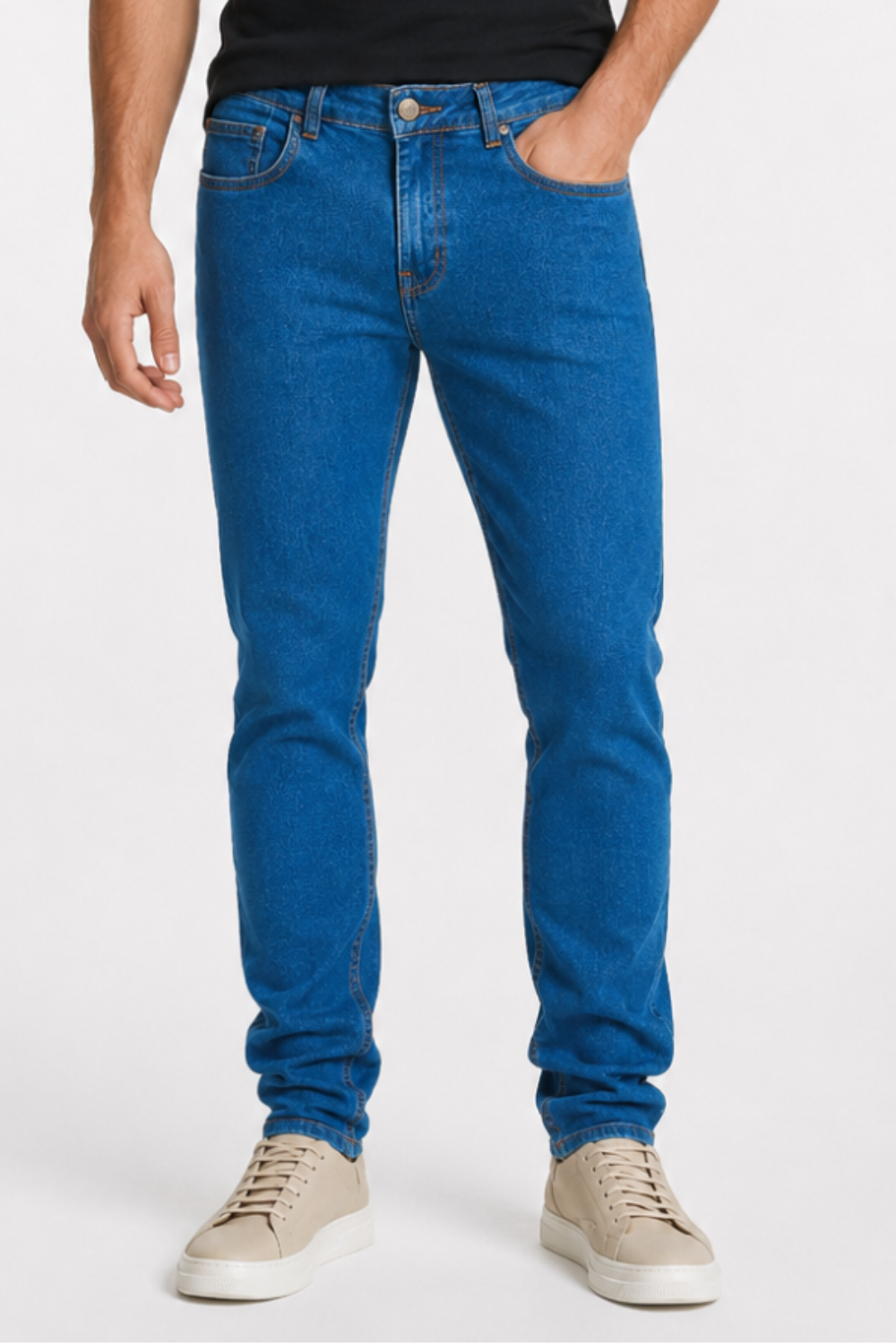 CALÇA JEANS SLIM BLUE WASH