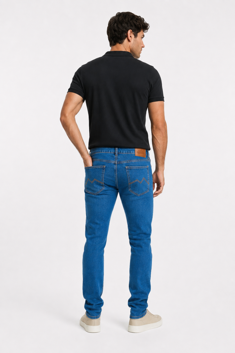 CALÇA JEANS SLIM BLUE WASH