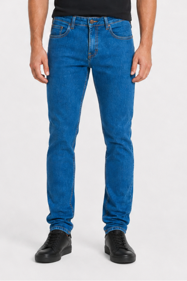 CALÇA JEANS SLIM BLUE WASH