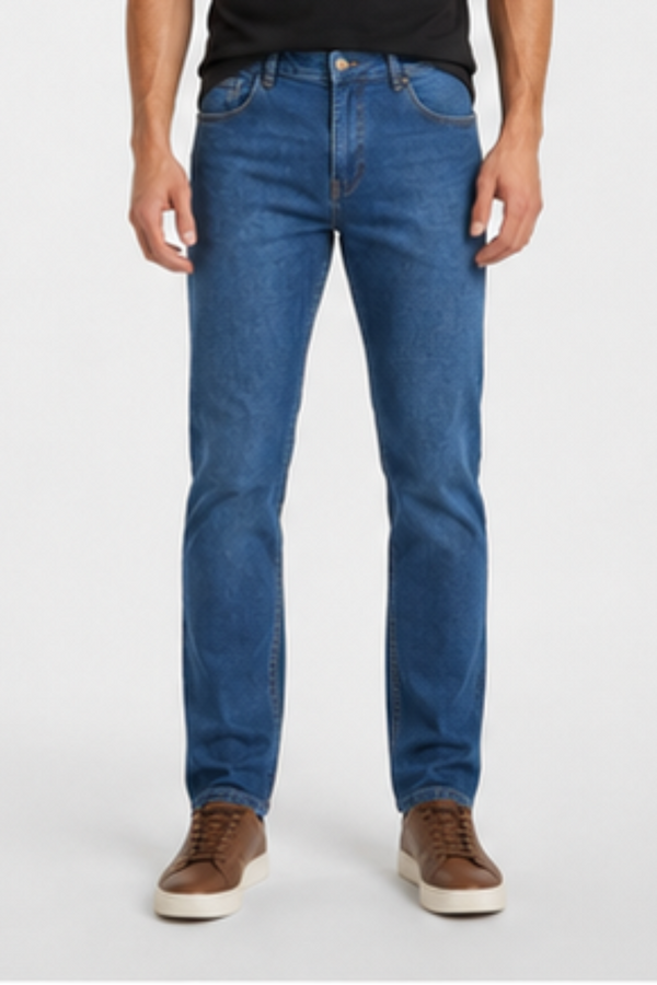 CALÇA JEANS SLIM BLUE WASH