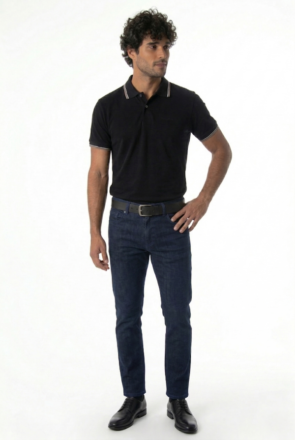 CALÇA JEANS SLIM DARK BLUE