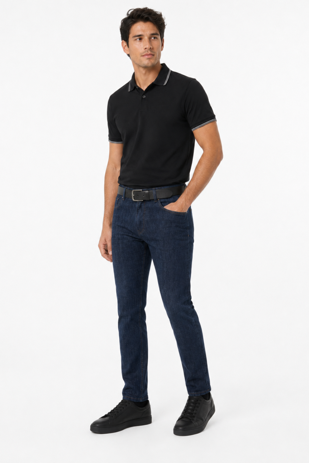 CALÇA JEANS SLIM DARK BLUE