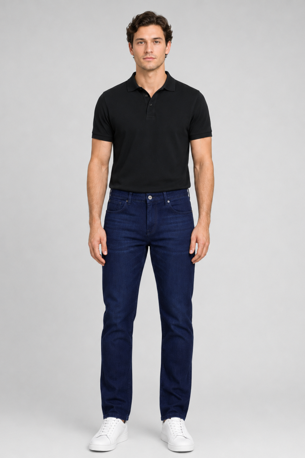 CALÇA JEANS SLIM DARK BLUE