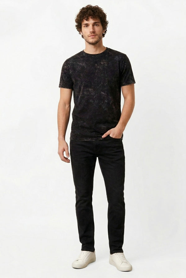CALÇA JEANS SLIM BLACK DENIM
