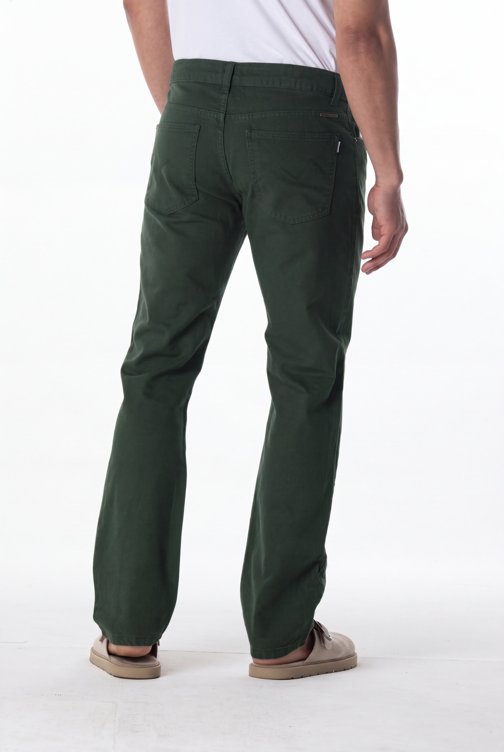 CALÇA SARJA RETA VERDE