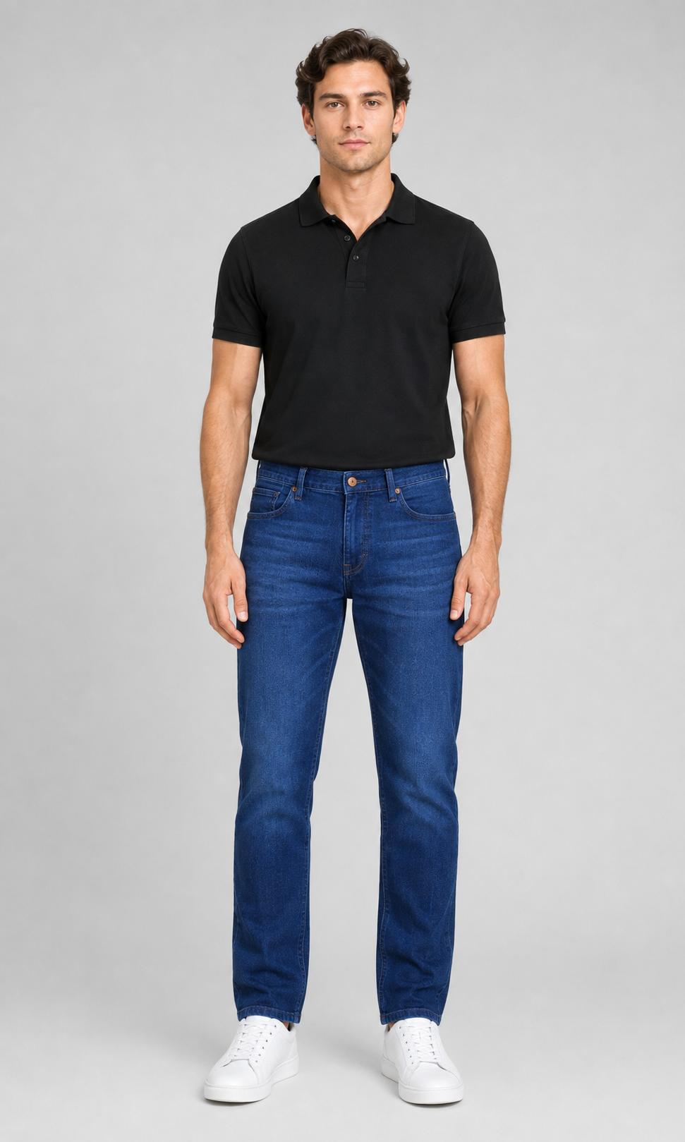 CALÇA JEANS SLIM DARK BLUE
