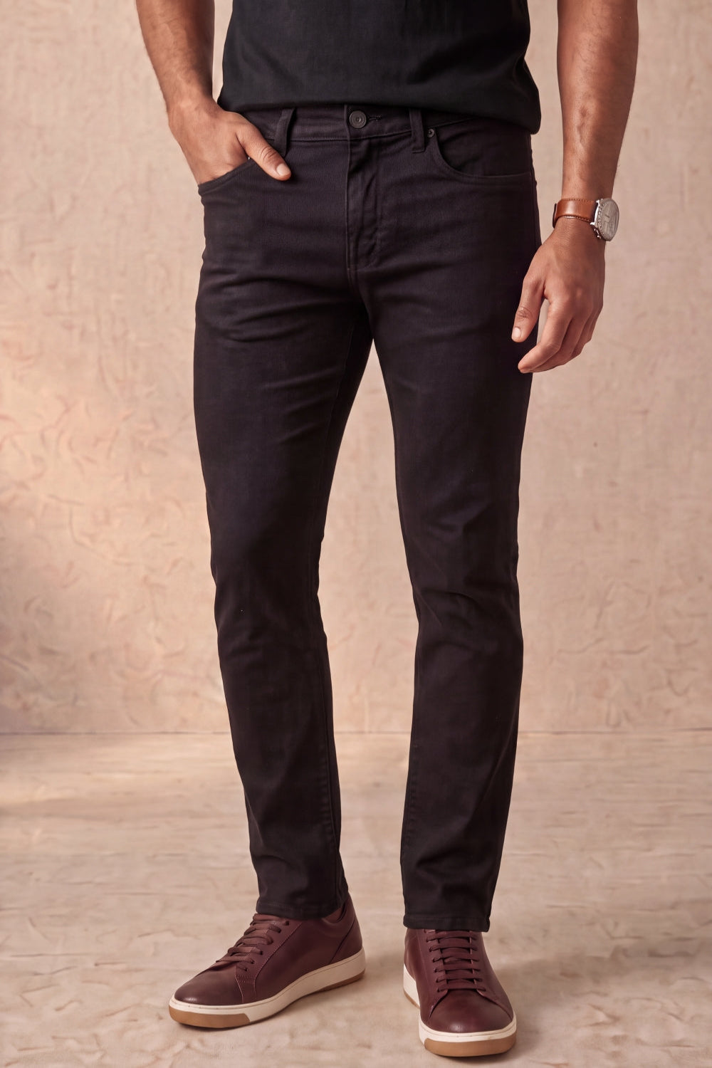 CALÇA JEANS SLIM BLACK DENIM