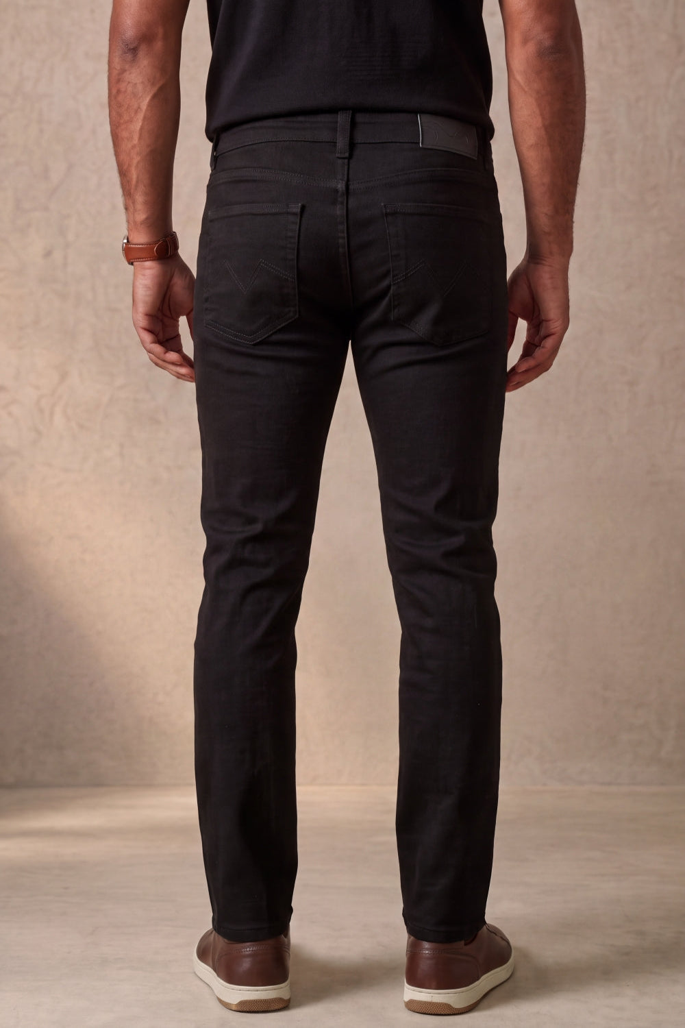 CALÇA JEANS SLIM BLACK DENIM