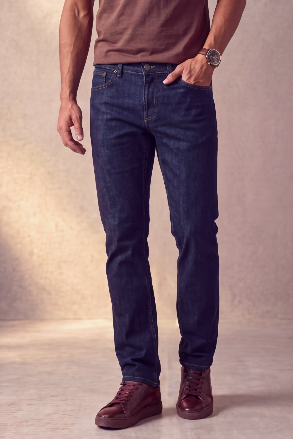 CALÇA JEANS SLIM DEEP BLUE