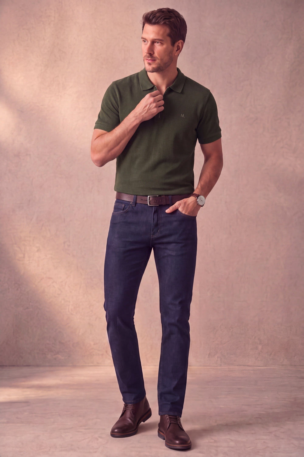CALÇA JEANS SLIM DEEP BLUE