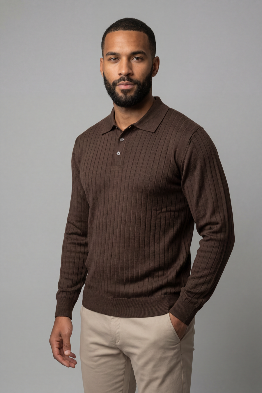 SUÉTER POLO LISTRADA