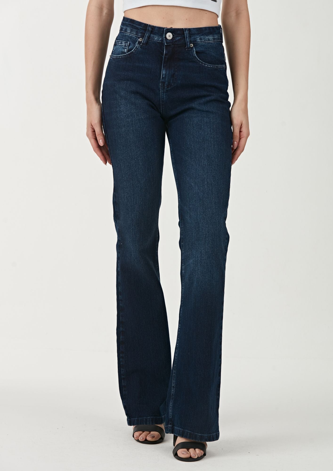 CALCA JEANS BOOT CUT C4 DARK BLUE