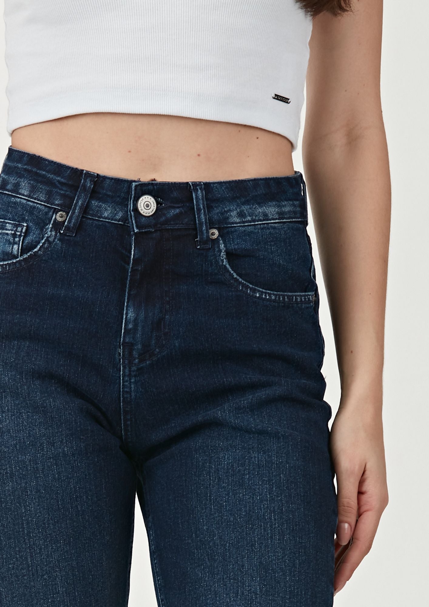 CALCA JEANS BOOT CUT C4 DARK BLUE