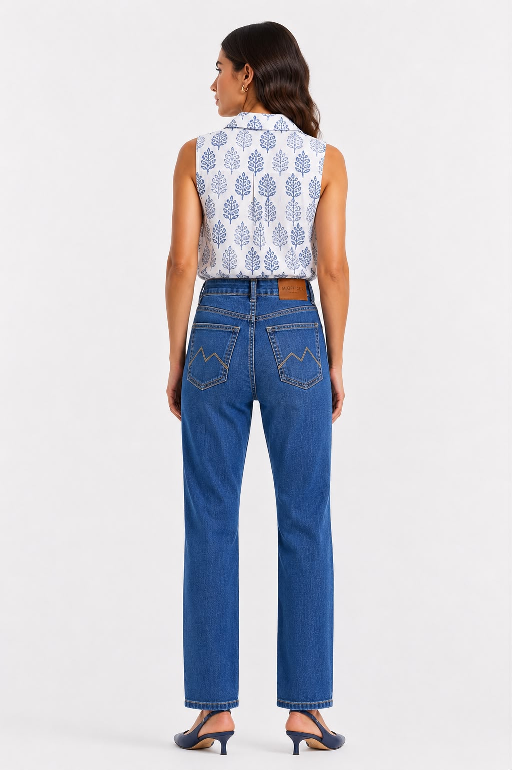 CALÇA JEANS RETA C4 BLUE WASH