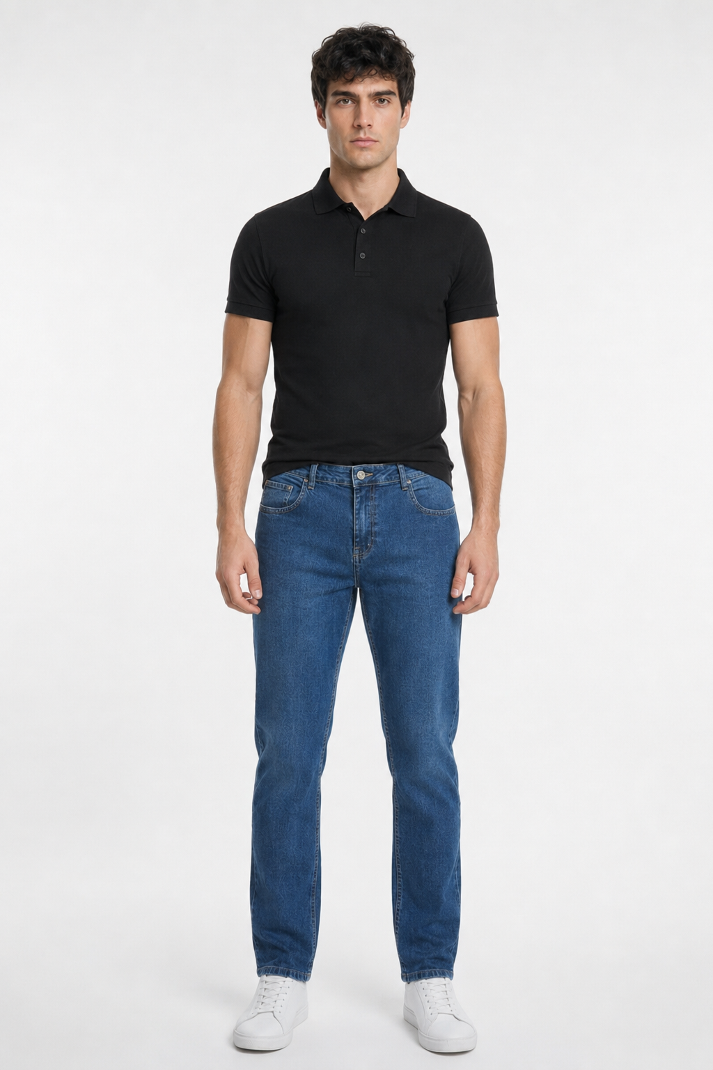 CALÇA JEANS SLIM BLUE WASH