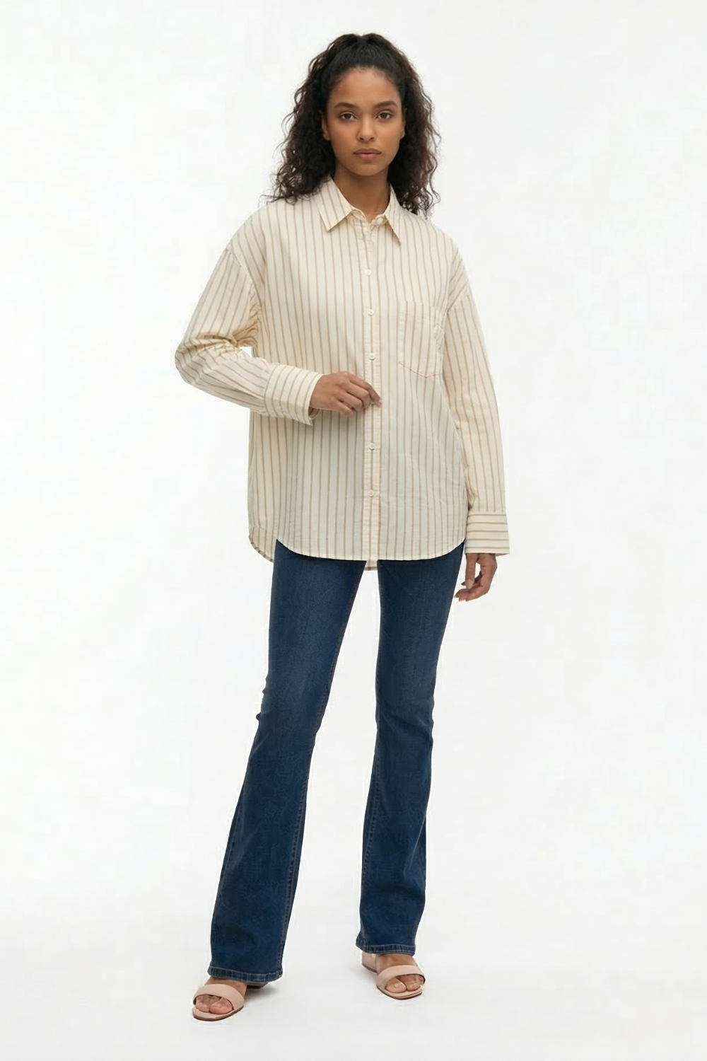 CAMISA MANGA LONGA LISTRADA