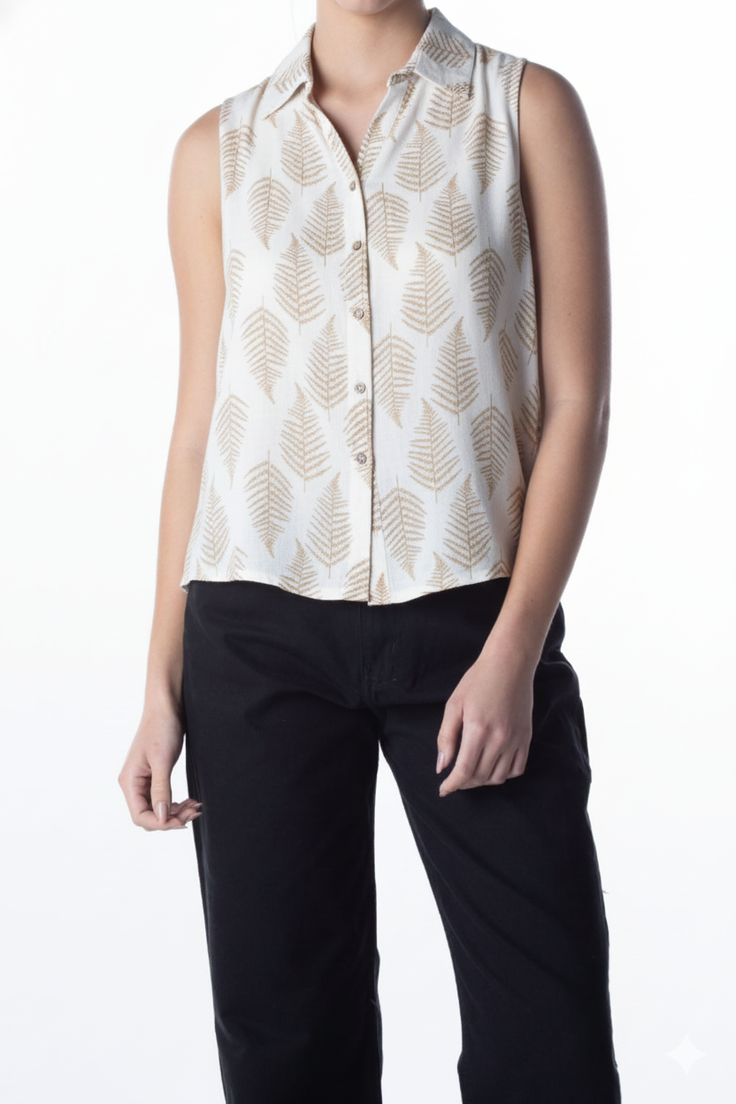 REGATA FEMININA ESTAMPA PINHEIROS