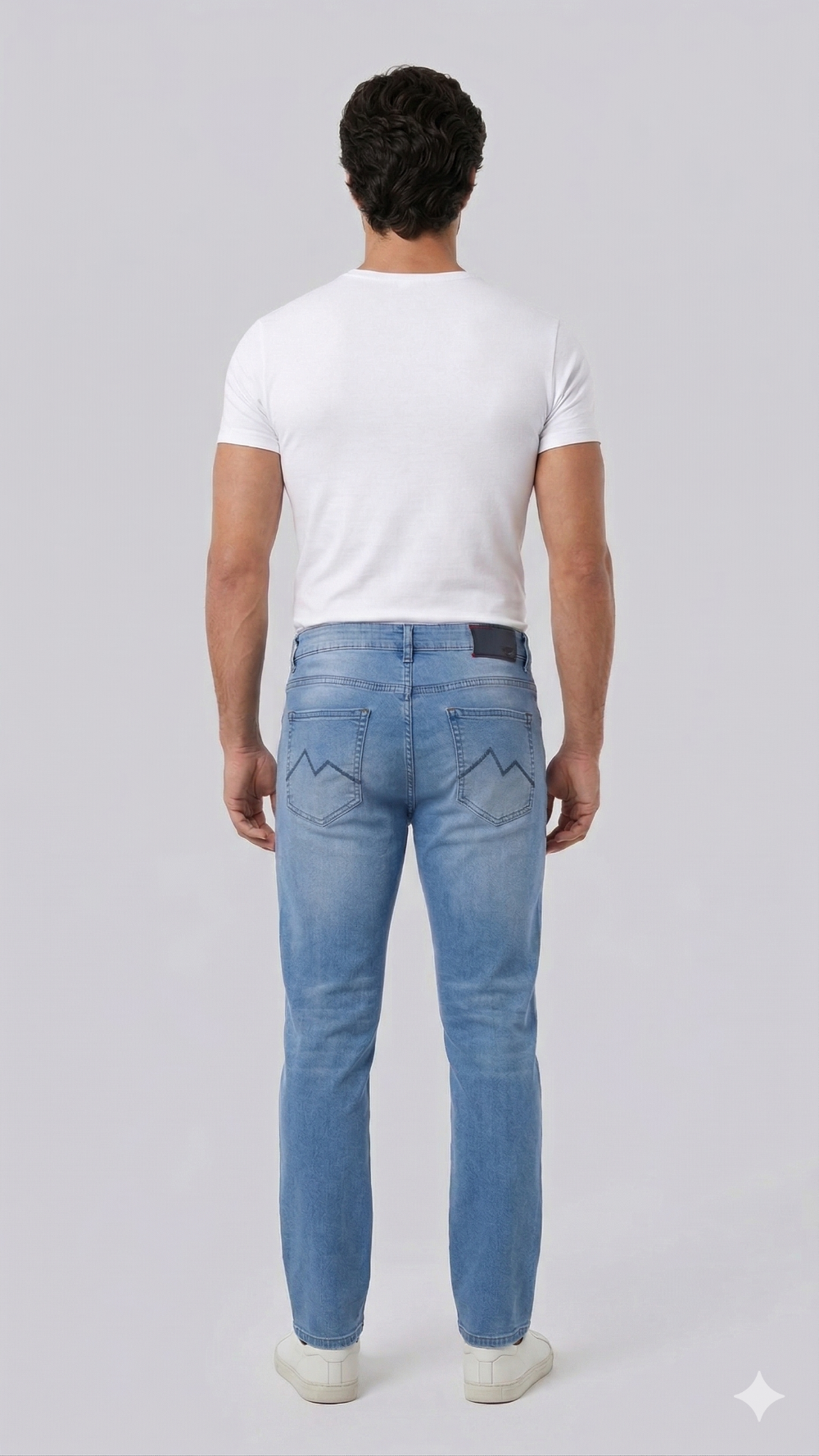 CALÇA JEANS RETA LIGHT BLUE