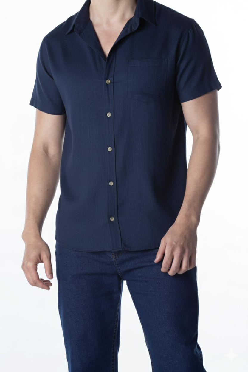 CAMISA MANGA CURTA LISA