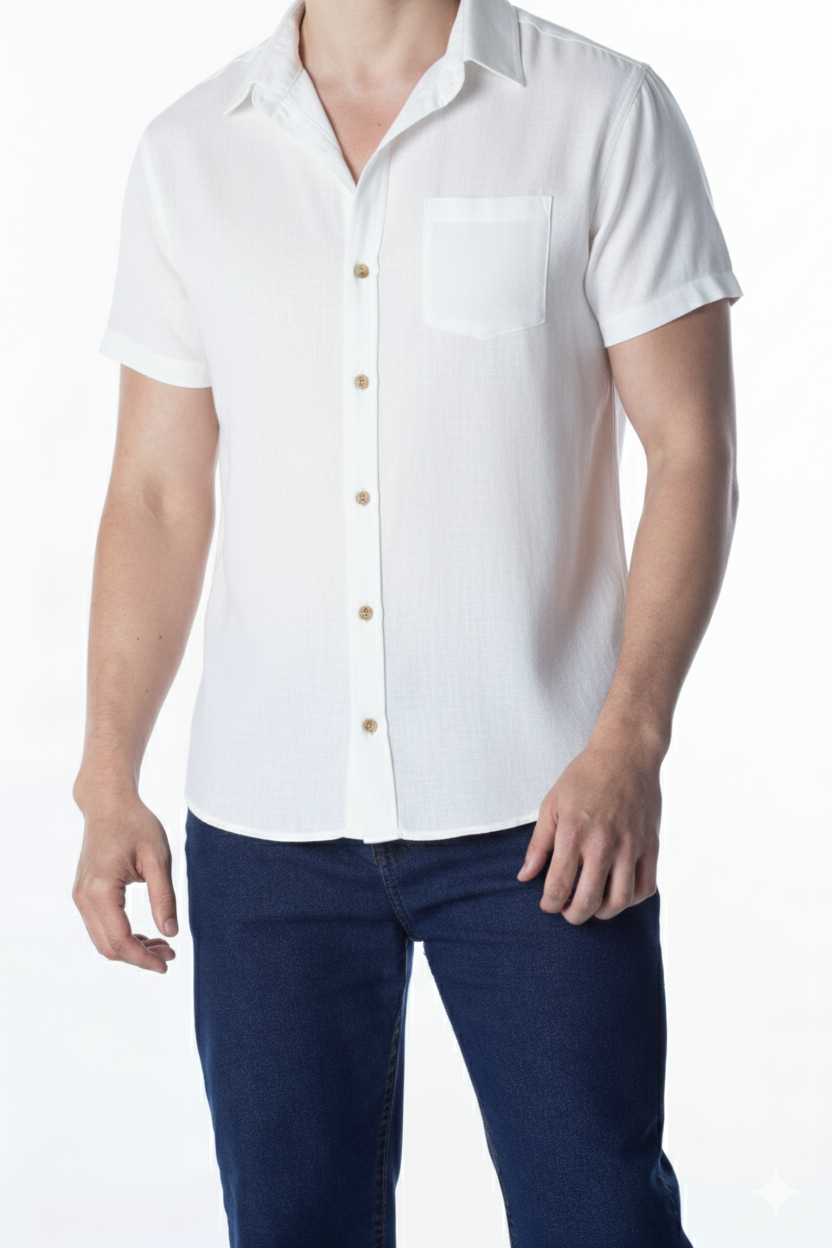 CAMISA MANGA CURTA LISA