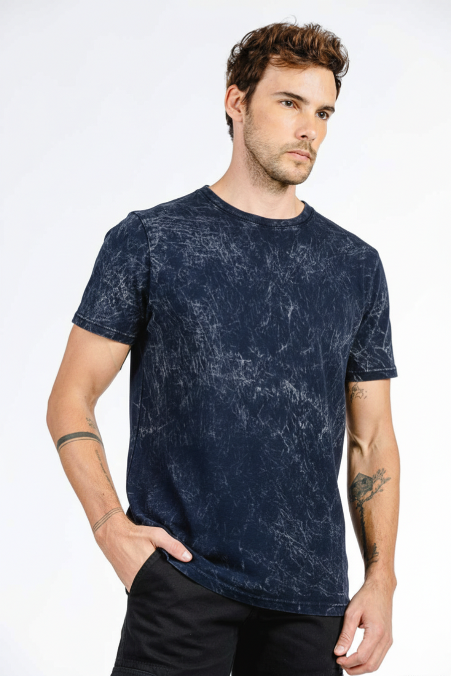 CAMISETA M/C MARMORIZADA