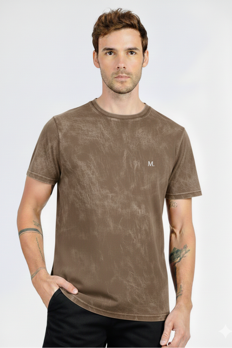 CAMISETA M/C MARMORIZADA