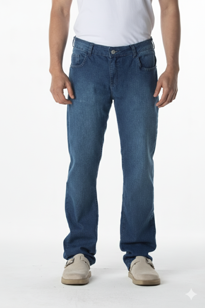 CALÇA JEANS SEMI BAGGY VINTAGE BLUE