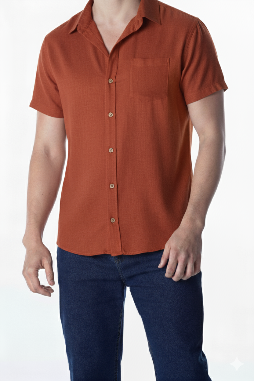 CAMISA MANGA CURTA LISA