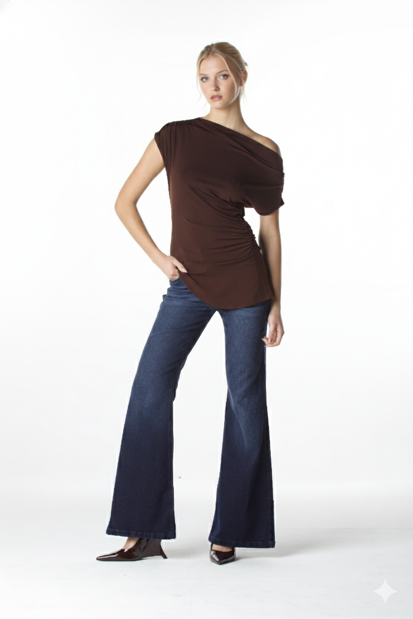 CALÇA JEANS SUPER FLARE C4 VINTAGE BLUE