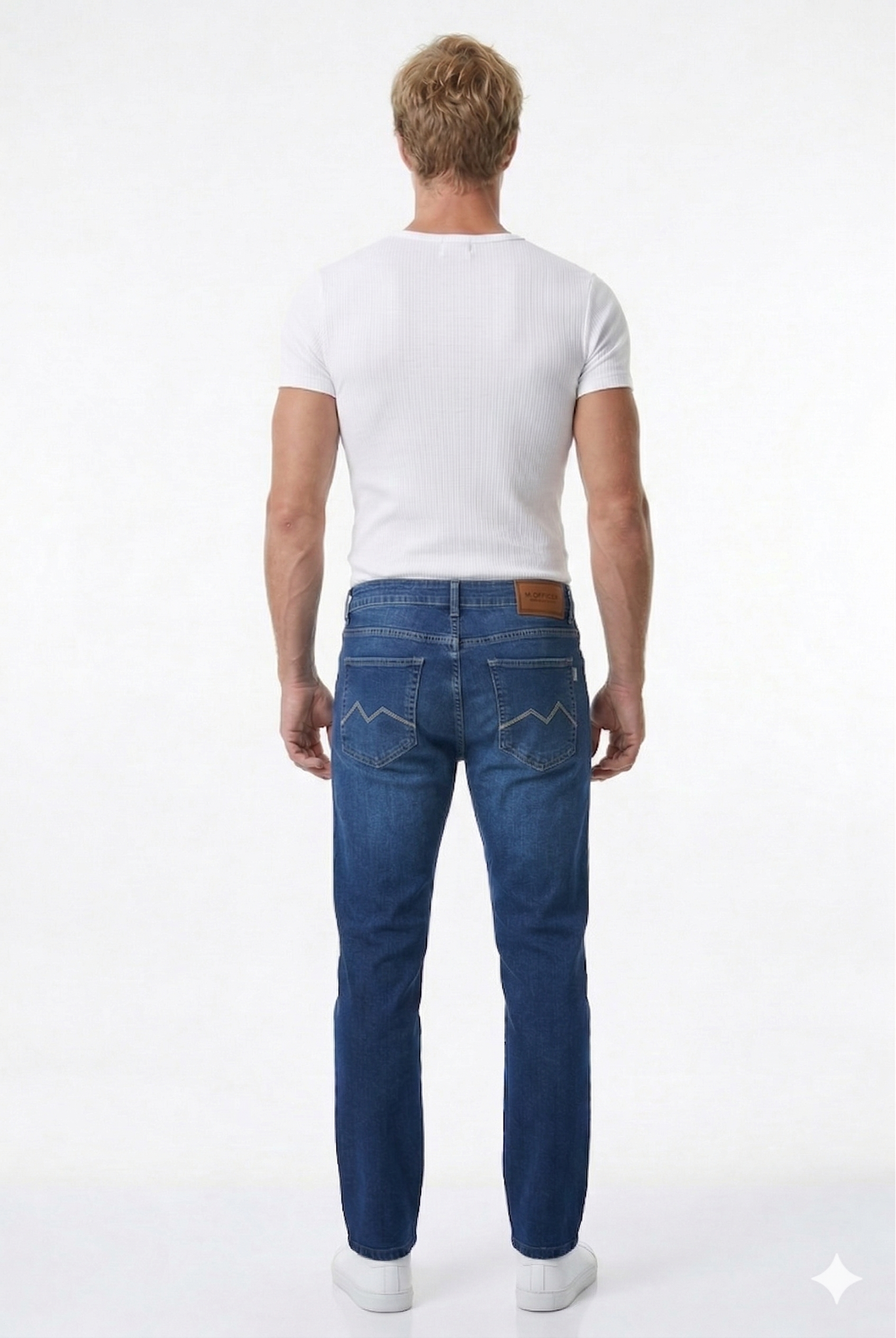 CALÇA JEANS RETA DARK BLUE